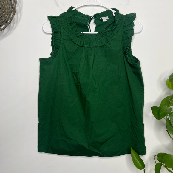 J. Crew Tops - J. Crew Ruffled Cap Sleeve Top Size XS